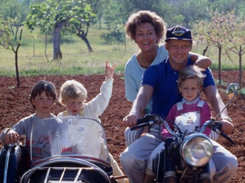 Marlene Knaus with her ex-husband Niki Lauda and children